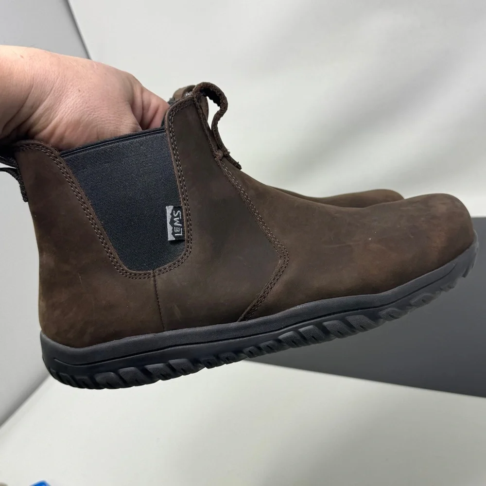 Men's Brown Waterproof Chelsea Rain & Snow Boots